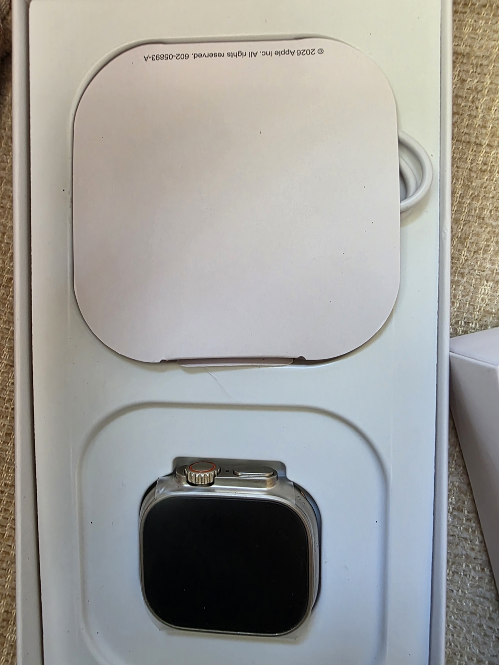 Apple Watch Series Aluminum Case in Silver with Black Screen